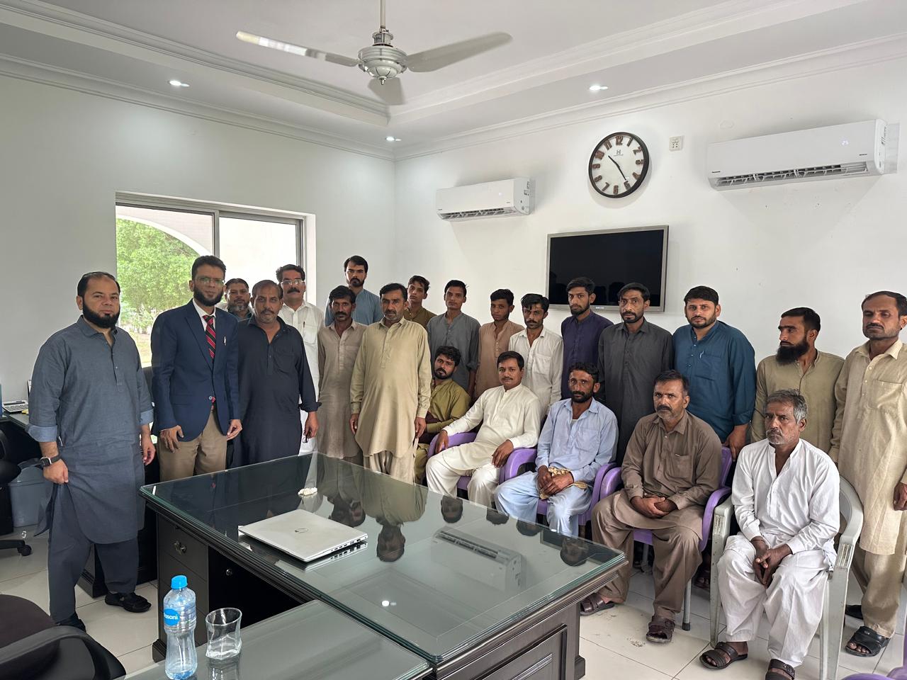 Training session in Muzaffargarh, client is dealing in Poultry Feed Business