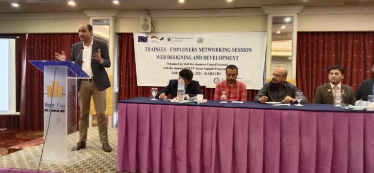 Trainees – Employers Networking Session Web Designing and Development 24th September, 2021 – Hotel Regent Plaza, Karachi.